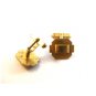Vintage Swank Gold Tone Art Deco Cufflinks