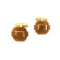 Vintage Swank Gold Tone Art Deco Cufflinks