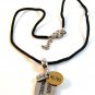 Alexa's Angels Silver & Gold Tone Love Faith Courage Hope Pendant / 18" Necklace