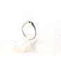 Sterling Silver & Black Enamel Ring Size 8