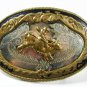 Western Cowboy Rodeo Bull Riding German Silver Belt Buckle Unbranded 73015