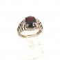 Sterling Silver & Red Ring Size 7 1/4 04152014