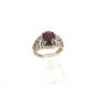 Sterling Silver & Red Ring Size 7 1/4 04152014
