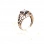 Sterling Silver & Red Ring Size 7 1/4 04152014