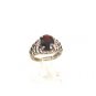 Sterling Silver & Red Ring Size 7 1/4 04152014