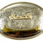 Huge 6 1/4" X 4 3/4" Calf Roping Cowboy Western Belt Buckle 11112013