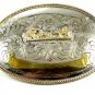 Huge 6 1/4" X 4 3/4" Calf Roping Cowboy Western Belt Buckle 11112013