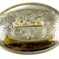 Huge 6 1/4" X 4 3/4" Calf Roping Cowboy Western Belt Buckle 11112013