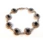 Vintage Sterling Silver & Black Onyx Bracelet