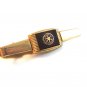 Vintage 1930's - 50's Gold Tone & Red Rotary International Tie Clasp By Anson