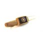 Vintage 1930's - 50's Gold Tone & Red Rotary International Tie Clasp By Anson