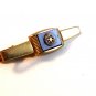Vintage 1930's - 50's Gold Tone & Red Rotary International Tie Clasp By Anson