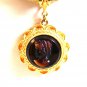 Vintage Chocolate Slag Cameo of a Lady & Gold Tone Necklace / Choker