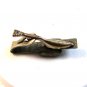 Vintage Southwest Silver Tone  & Green Tie Clasp