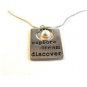 Alexa's Angels Silver Tone Explore Dream Discover Pearl Pendant / 18" Necklace