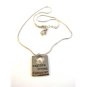 Alexa's Angels Silver Tone Explore Dream Discover Pearl Pendant / 18" Necklace