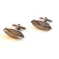 Vintage 1950's - 1960's Silver Tone Cufflinks by Swank