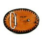 Western Cowboy Black & White LEE Leather Belt Buckle 7214