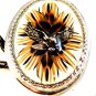 Southwest Silver Tone Eagle In Flight Leather Bolo