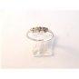 Vintage Sterling Silver & Czs Heart Ring Size 8