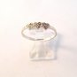 Vintage Sterling Silver & Czs Heart Ring Size 8
