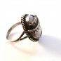 Vintage Native American Silver Mother Of Pearl Ring Size 8
