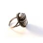 Vintage Native American Silver Mother Of Pearl Ring Size 8