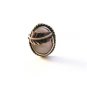 Vintage Native American Silver Mother Of Pearl Ring Size 8