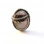 Vintage Native American Silver Mother Of Pearl Ring Size 8