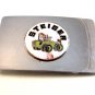 Vintage 1970's Steiger Enameled Belt Buckle