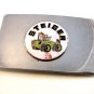 Vintage 1970's Steiger Enameled Belt Buckle