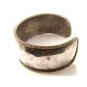 Vintage Mexican Sterling Silver 2 Tone Laton Cuff Bracelet