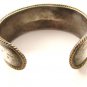 Vintage Mexican Sterling Silver 2 Tone Laton Cuff Bracelet