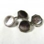Vintage Silvertone & Abalone Cufflinks By SWANK 73015