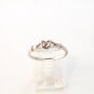 Sterling Silver & Cz Heart Ring Size 7