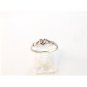 Sterling Silver & Cz Heart Ring Size 7