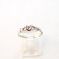 Sterling Silver & Cz Heart Ring Size 7