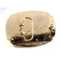 New Old Stock Western 2 Tone & Stone ? Belt Buckle Made in USA