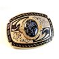 New Old Stock Western 2 Tone & Stone ? Belt Buckle Made in USA