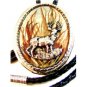Southwest Silver Tone Moose in Woods Leather Bolo No. 5
