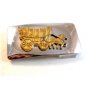 Vintage Silver & Gold Tone Pioneer Wagon Belt Buckle Made in U.S.A.
