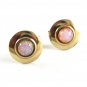 Vintage Goldtone & Faux Opals Cufflinks 110620wert