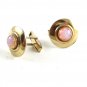 Vintage Goldtone & Faux Opals Cufflinks 110620wert