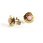 Vintage Goldtone & Faux Opals Cufflinks 110620wert