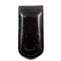 Cowboy Western Black Leather Money Clip 011614