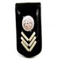 Cowboy Western Black Leather Money Clip 011614