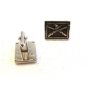 Vintage 1950's 1960's Duck Hunting Crossed Rifles Cufflinks by Swank