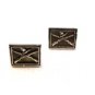 Vintage 1950's 1960's Duck Hunting Crossed Rifles Cufflinks by Swank