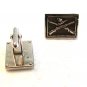 Vintage 1950's 1960's Duck Hunting Crossed Rifles Cufflinks by Swank
