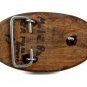 Vintage Handmade Cowboy Boot Wooden Belt Buckle 11072013
